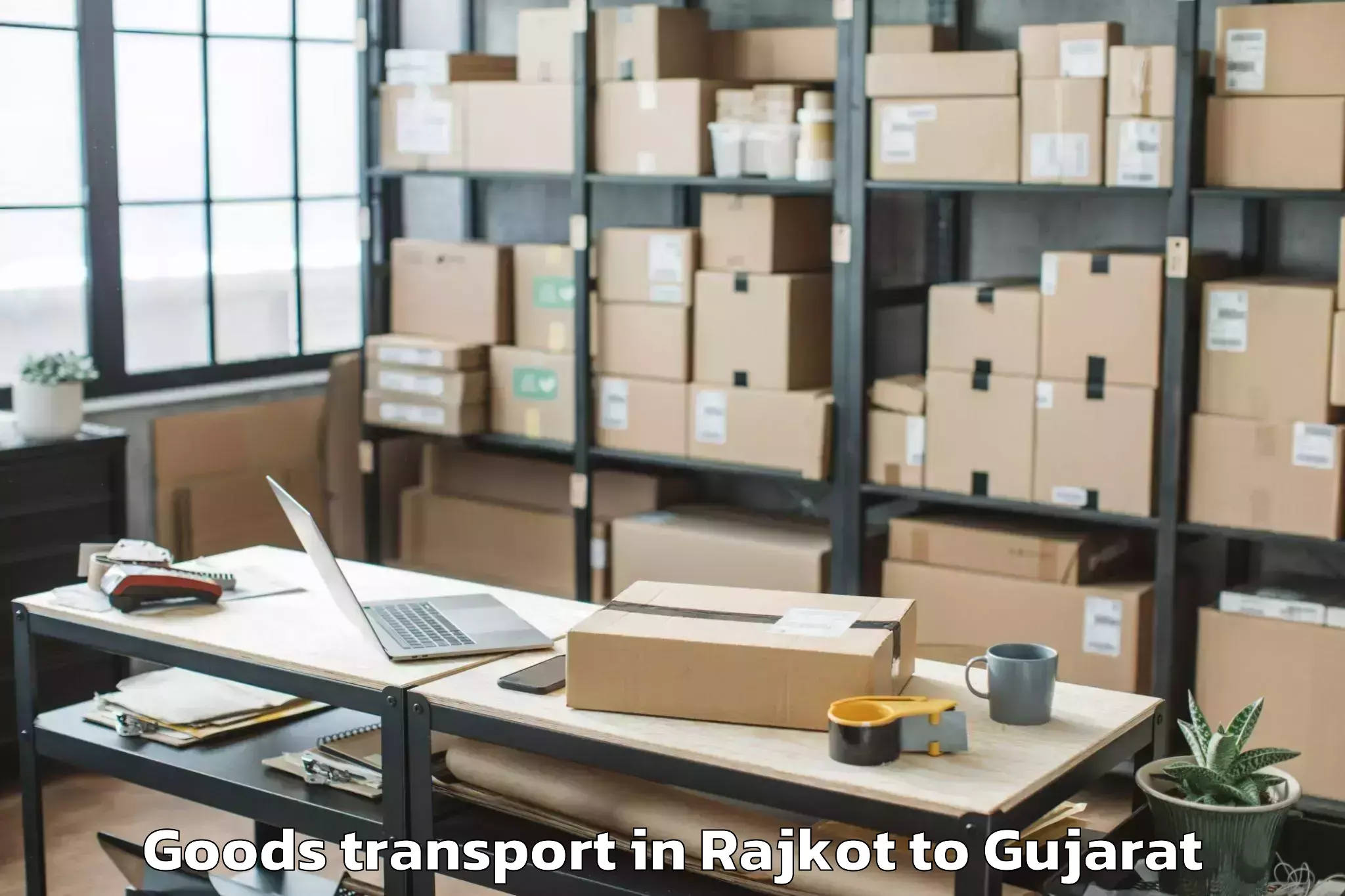 Affordable Rajkot to Koyali Goods Transport